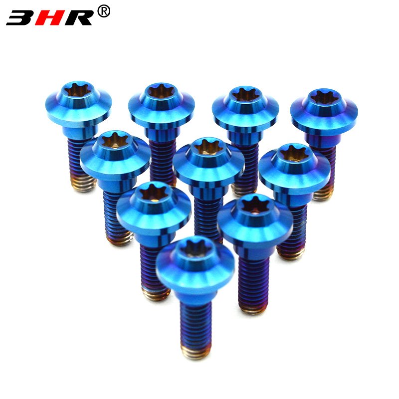Racing Motorcycle M6 M8 Torx Socket Colorful Gr.5 Titanium Disc Brake Rotor Bolt