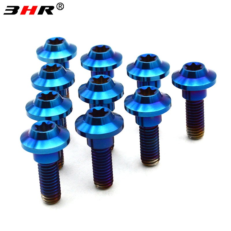 Racing Motorcycle M6 M8 Torx Socket Colorful Gr.5 Titanium Disc Brake Rotor Bolt
