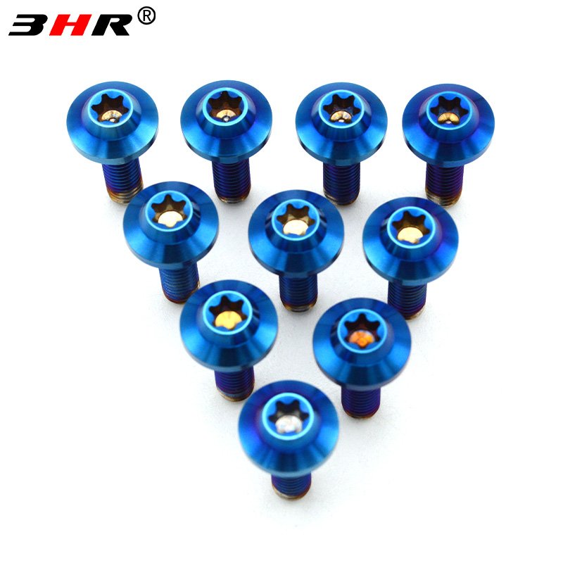 Racing Motorcycle M6 M8 Torx Socket Colorful Gr.5 Titanium Disc Brake Rotor Bolt