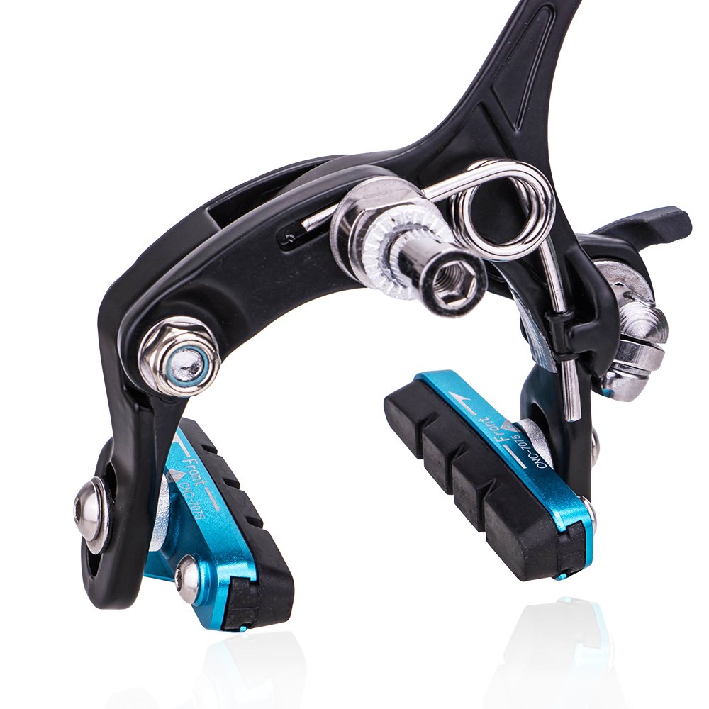 ZTTO Road Bike Brake Shoes C Caliper Hoof Replaceable Rubber Pads CNC Shell Block for Aluminum Alloy Rims Friction Wheel Brake