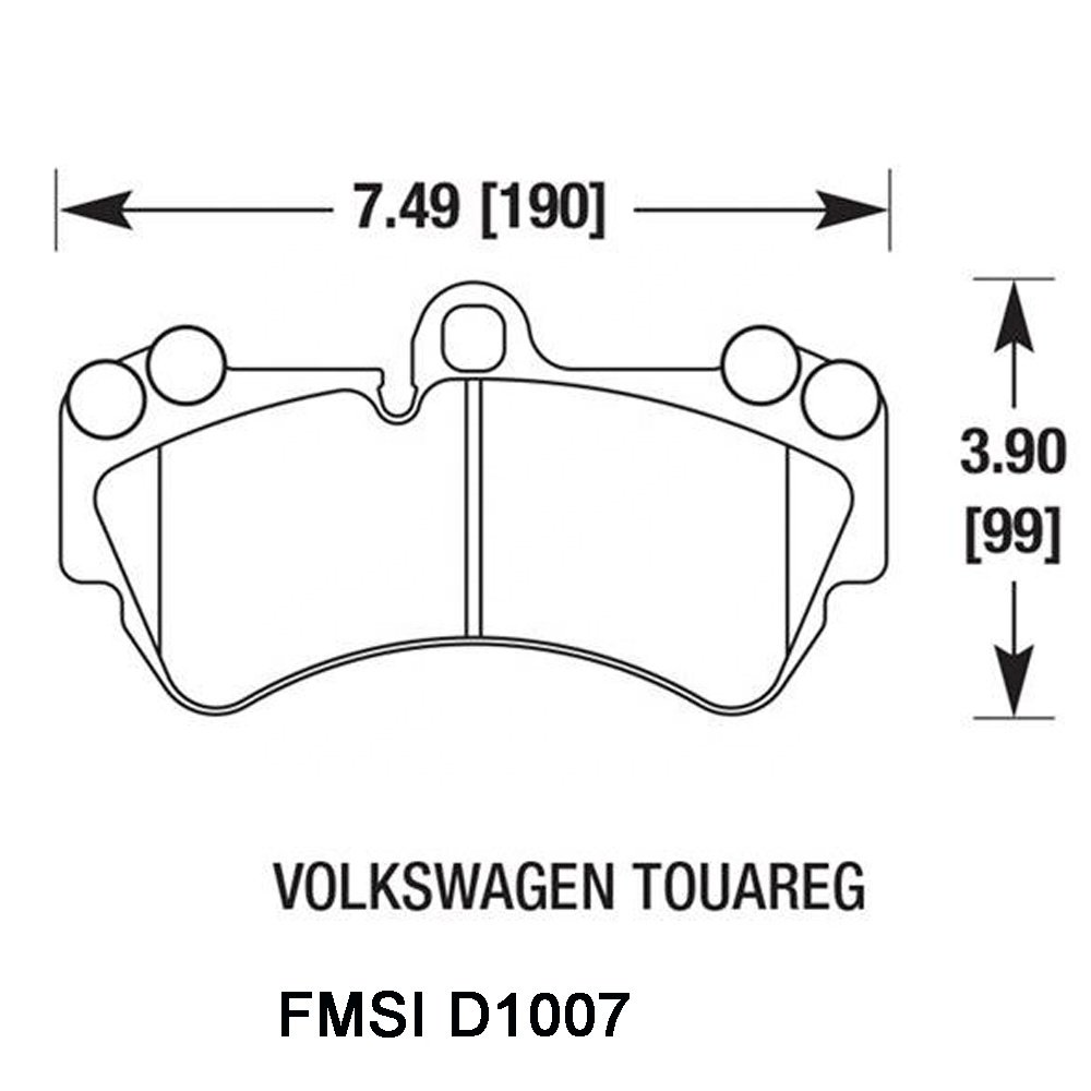 Manufacturer Disc Brake Pads D1007 for PORSCHE Cayenne SUV VOLKSWAGEN Touareg SUV