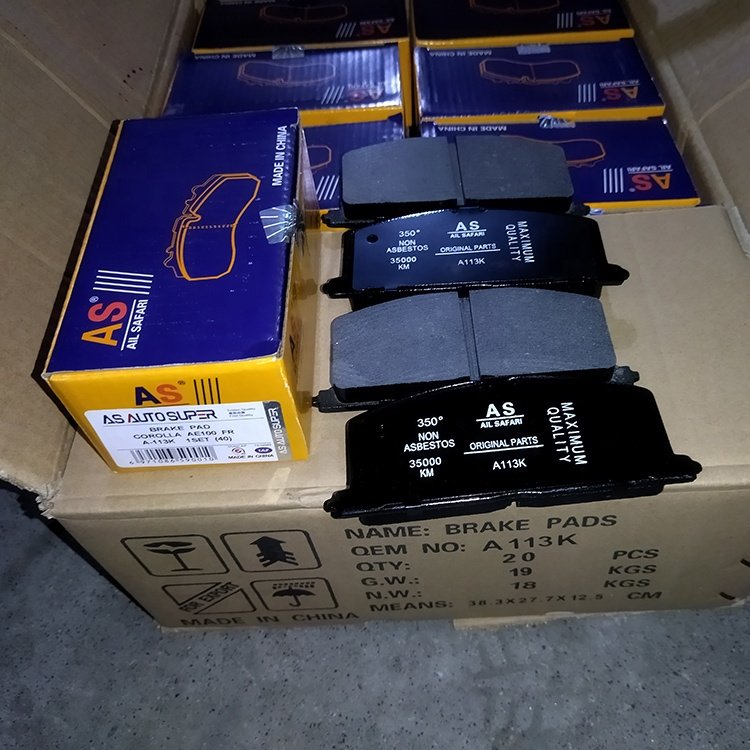 Auto Parts Brake System Brake Pad OEM A-113K for Corollaa AE100 FR Model for African and South American Markets