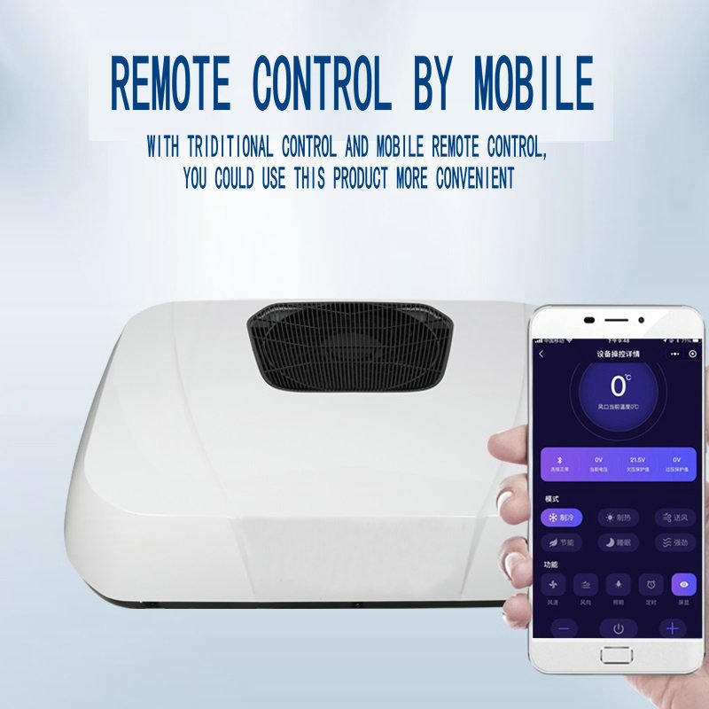 Roof Mounted12 Volt Rooftop air Conditioning Dc 12v 24v Electric Parking Air Conditioner for Car Van Truck Bus Caravan