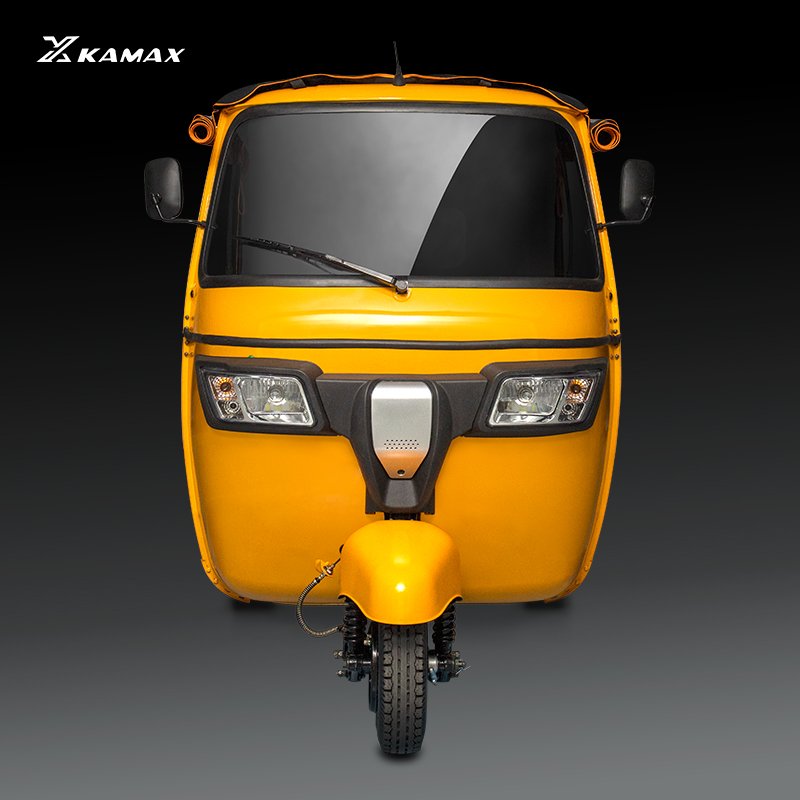 Kamax Passenger Motorized Tricycle With Cabin Moto Taxi Gasoline Tvs Tricycle Tuk Tuk Adult Passenger Tricycle 3 Wheel With Seat