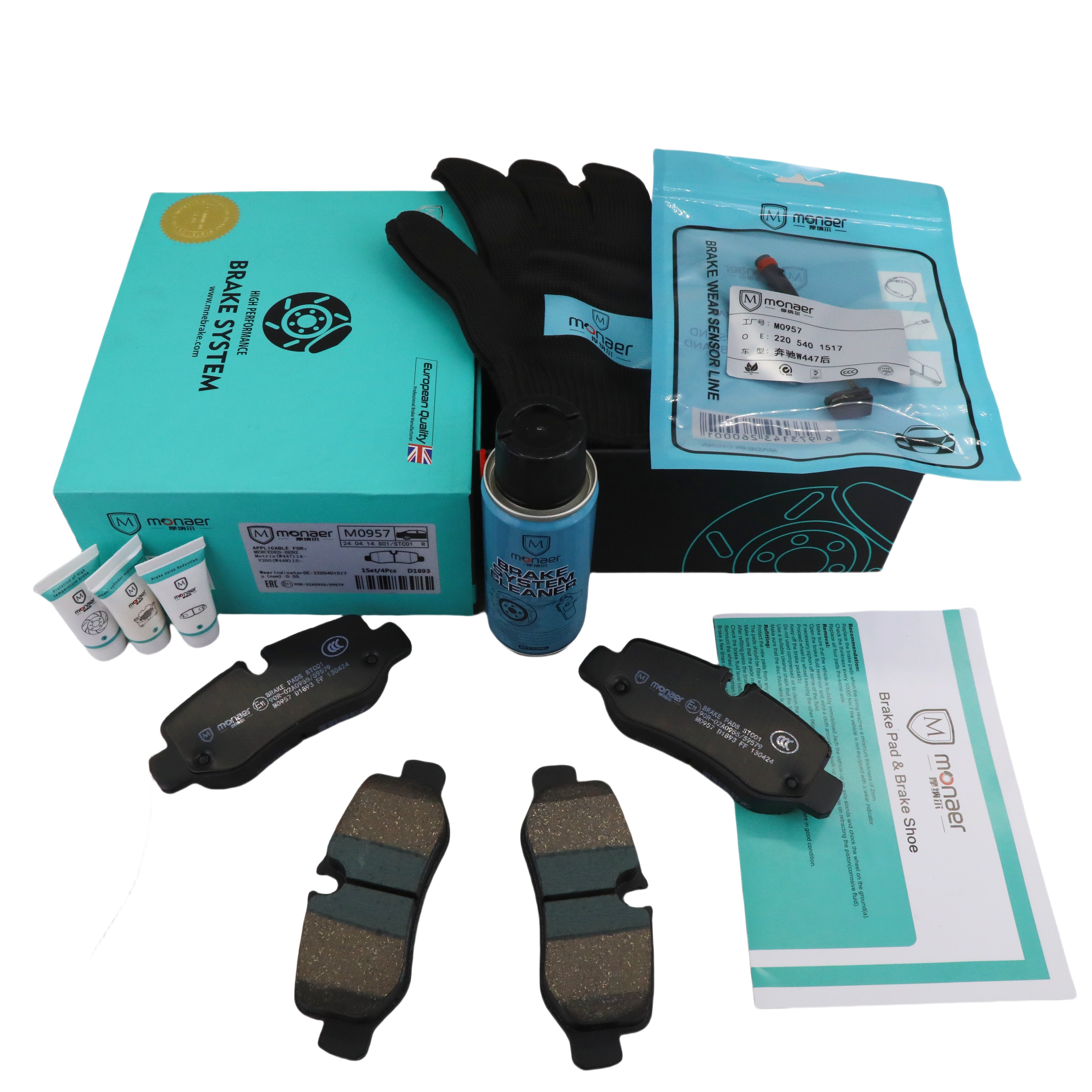 A 447 420 67 00 Auto Spare Parts Disc Brake Pad D1893/ SP4130 Ceramic Brake Pads for MERCEDES-BENZ W447