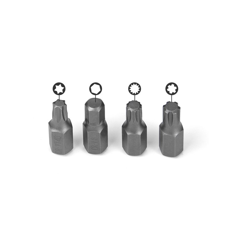 Hot Sell 40 Pcs Torx Bit Set Crv 1/2 3/8 H12 M12 T55 Iron Box Long Bit Set