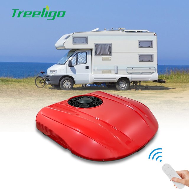 New Design Parking Cooler 24V Bus Truck Van 12 Volt 12v Roof Top Motorhome Boat air Conditioner for RV