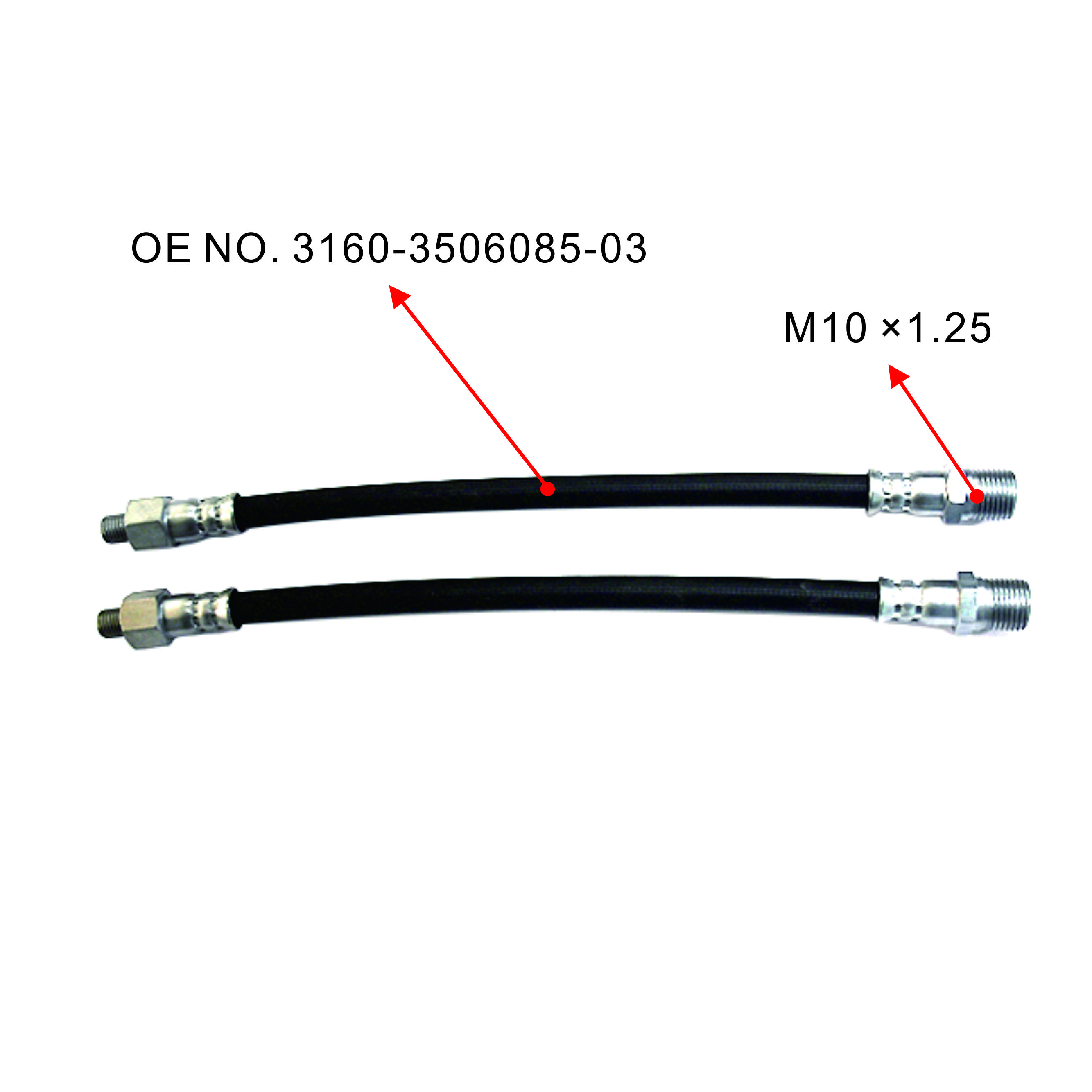 OEM Hydraulic Brake Hose Sae J1401 1/8 Hl Use for Uaz Brake System with Dot Approved