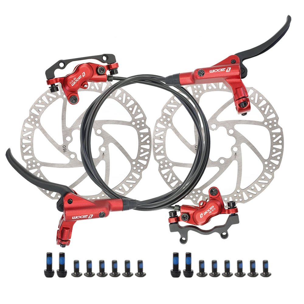 ZOOM HB876 Mtb Brake Hydraulic Brake 4 Pistons Break Set Aluminum Disc Brake for Cycle Mtb Hydraulic 160mm ZOOM HB-876 CN;GUA