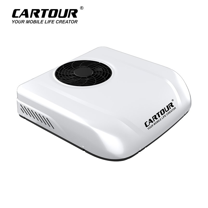 Universal DC 12V 24V Remote Control Rooftop Parking Air Conditioner for RV Caravan Truck
