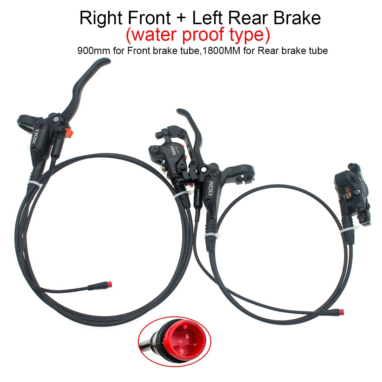 E-Bike Electric Folding Bicycle MTB Bicycle Hydraulic Brake Kit for for Driving Oil Disc Brake of Bicycle Brake Caliper