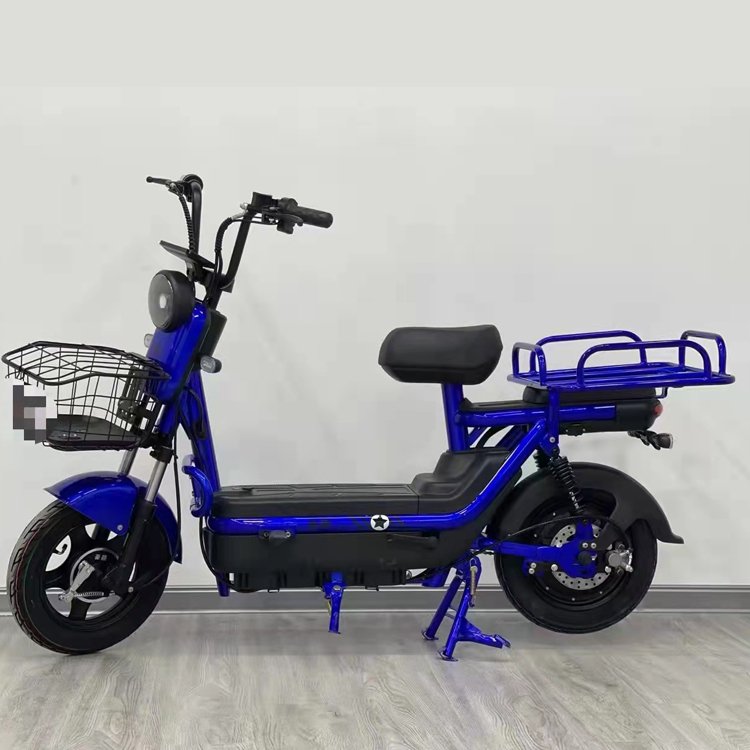 Takeaway E-bike Front Fork/rear Wheel Shock Absorption Bike 500w 48v 14 Inch Tubeless Tire Delivery Best Electric Bicycle