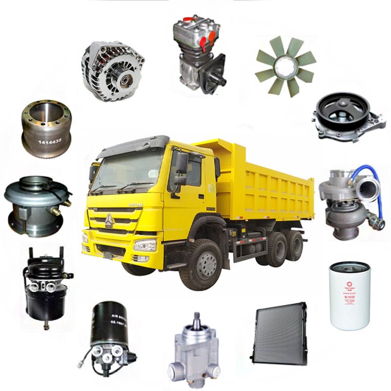 Factory Direct Sale New Howo Sinotruck Dump Tipper 160hp 420 400 371 Truck Spare Parts V7X V5X TH7 TX7 Truck Accessories