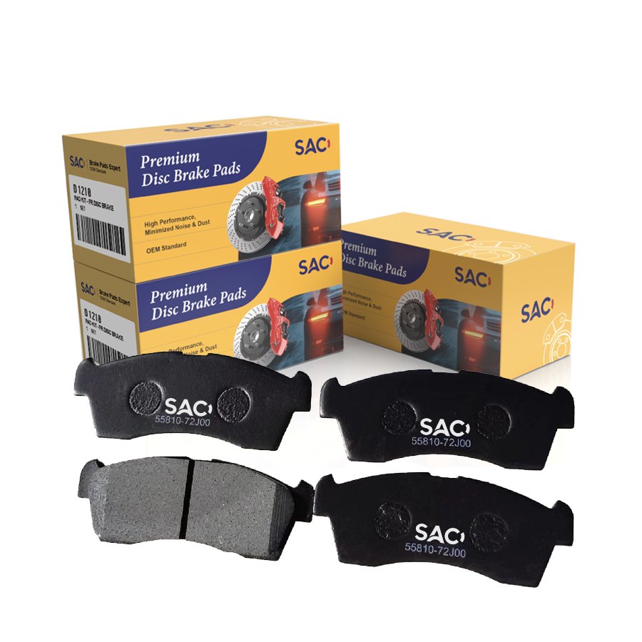 SAC Factory High Quality Stable Performance No Noise Semi-metallic Car DA64 DA17 Brake Pads for Suzuki Da17 Da64 D9041 GDB7736