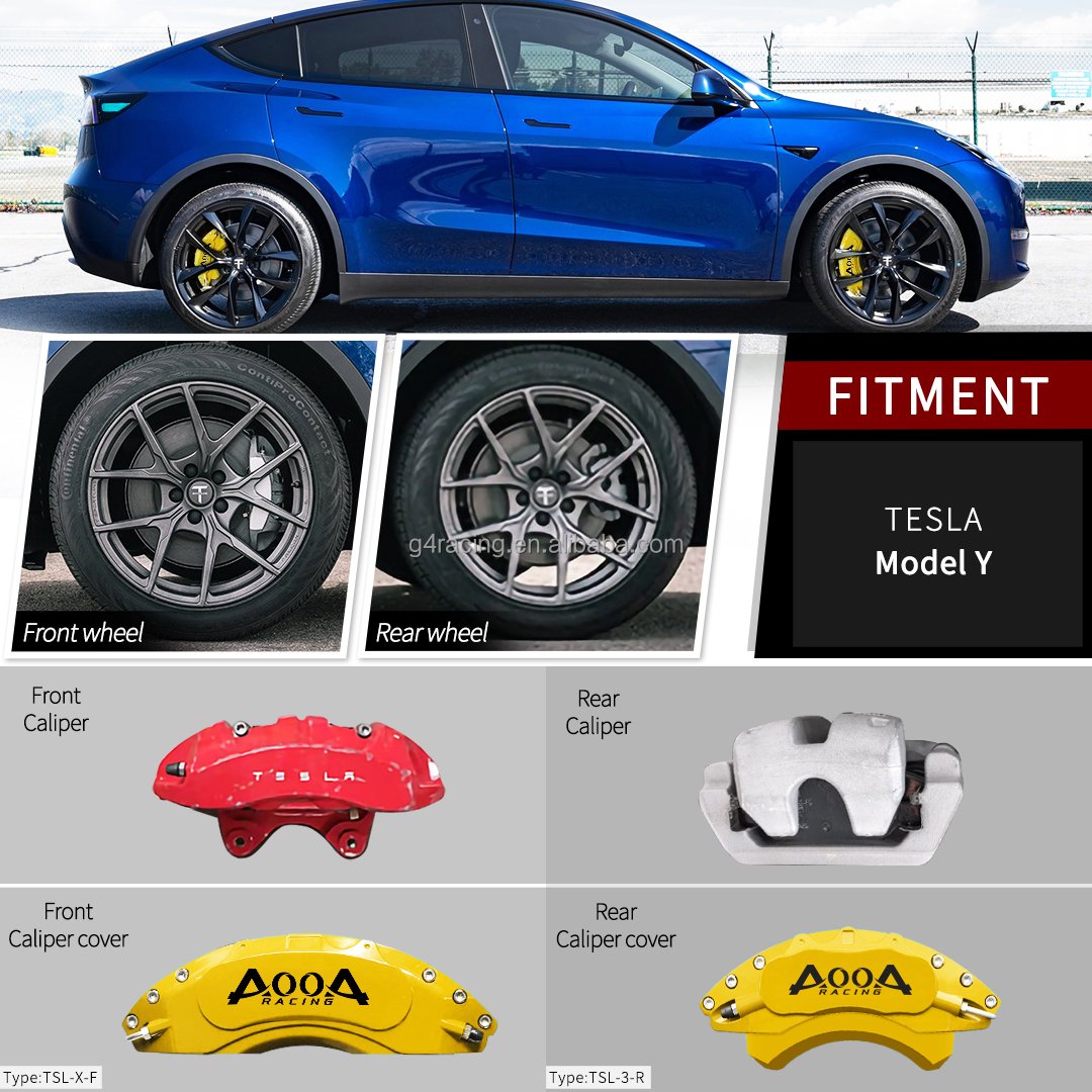 Brake Kit Metal Cylinder Auto Brake Disc Caliper Cover Aluminum Fit for Mercedes