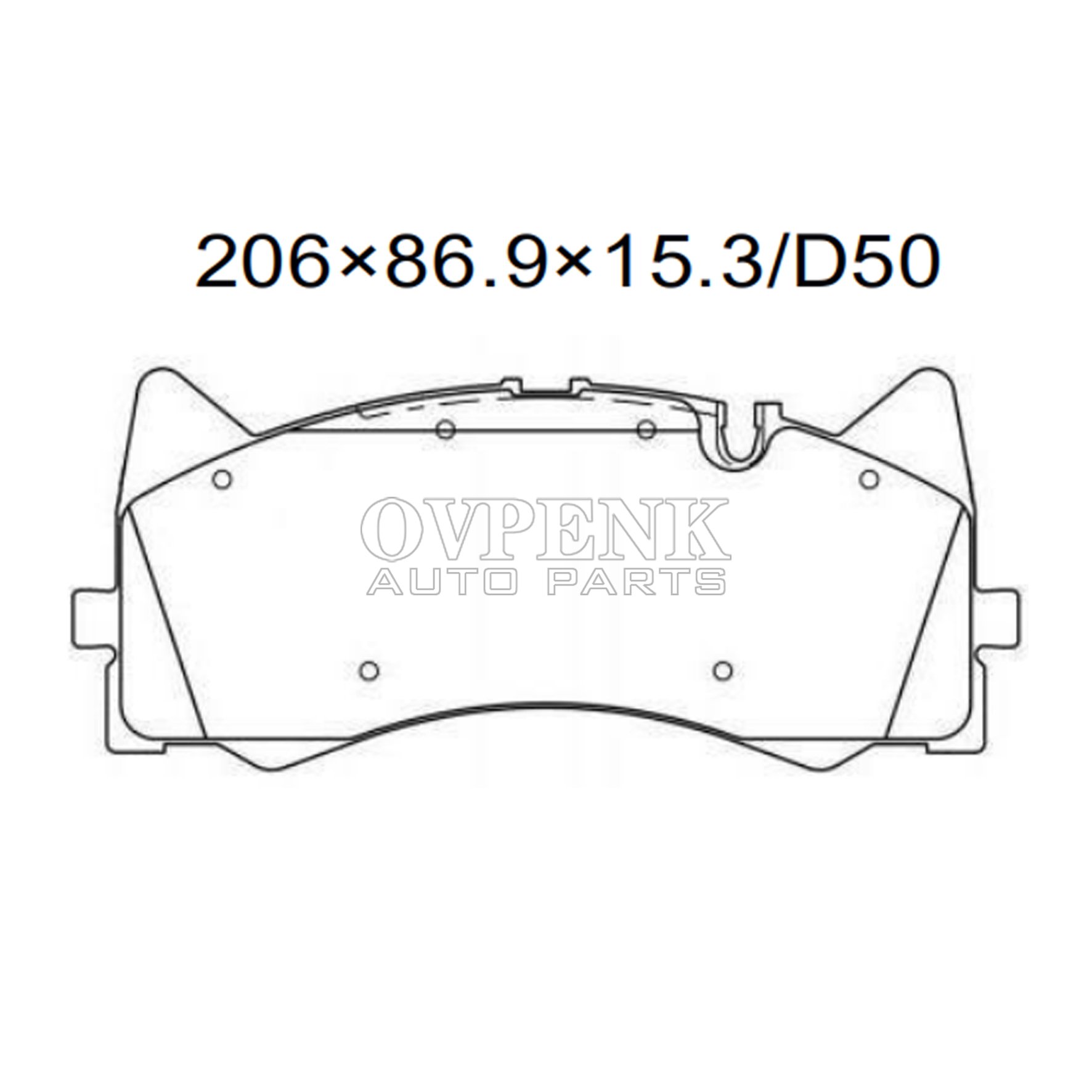 Front Shandong Brake Pad For MERCEDES BENZ C63 AMG 2016- OEM 0004204700 0004209400 D1873 Car Wheels