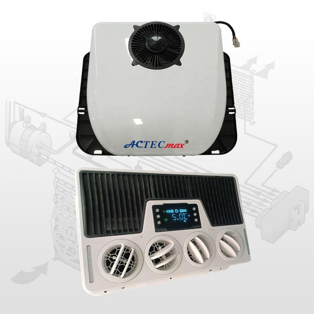Four-Hole Air Vent RV AC Unit 12V Air Conditioner for Truck AC.161.064.36 Ultra Thin Parking AC Auto Parking Conditioner 2150W