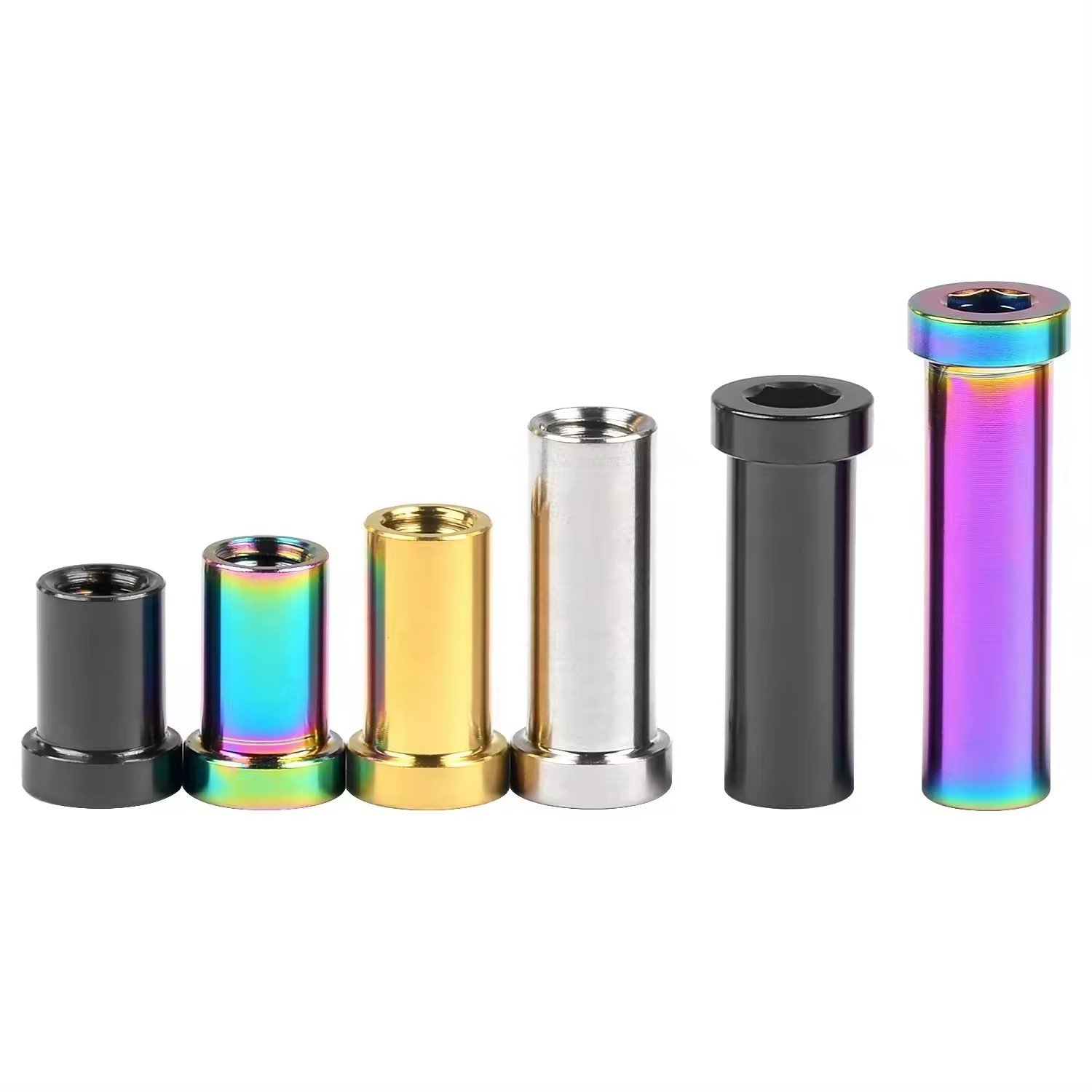 Factory Wholesale Titanium Alloy Anodized M6 Bolt Bicycle Brake Locking Bolt Bicycle Accessories Caliper Nut