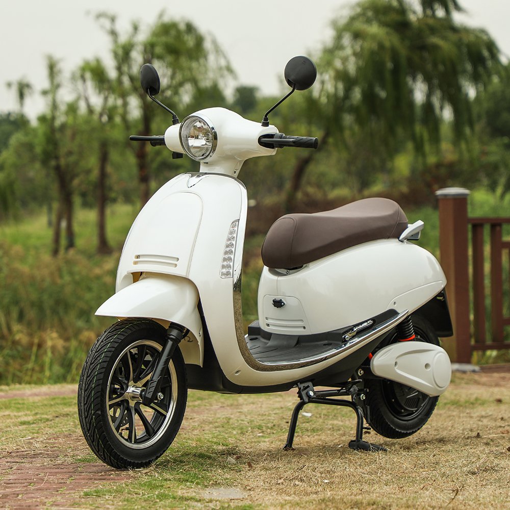 2021 New 350W Electric Moped Motorcycle Best Electric Scooter for Adults 48V 6-8H Pedal Moped
