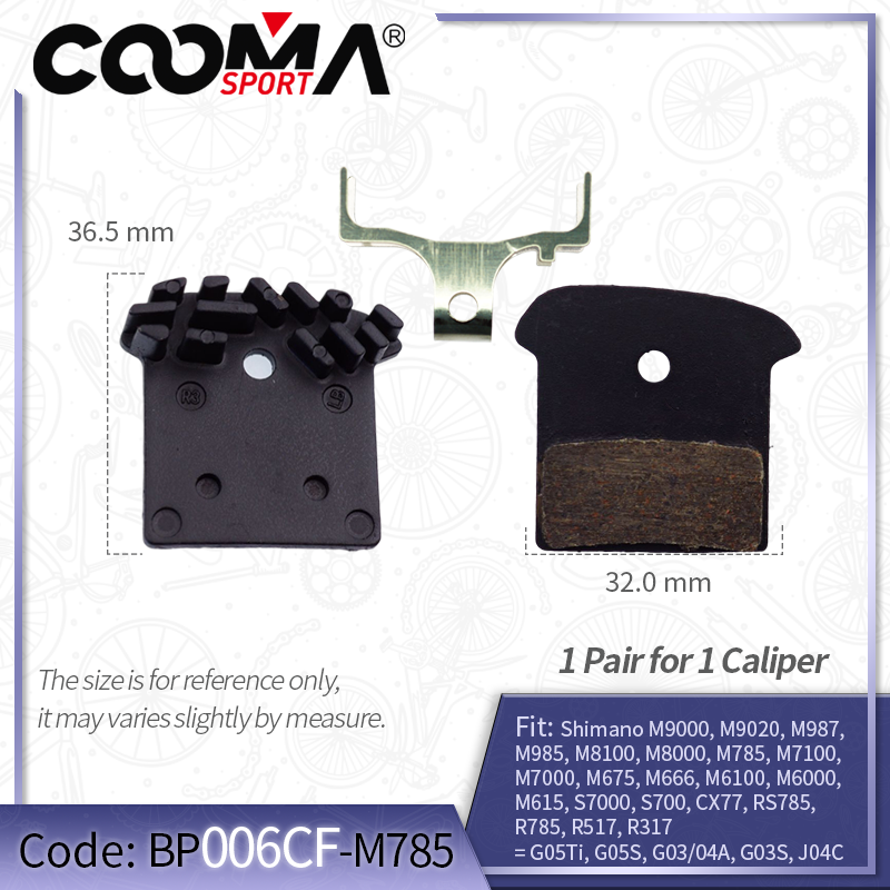 Cooling Fins Ceramic Bicycle Brake Pads for SHIMANO NUTT Caliper