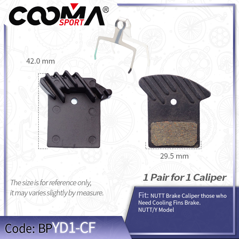 Cooling Fins Ceramic Bicycle Brake Pads for SHIMANO NUTT Caliper
