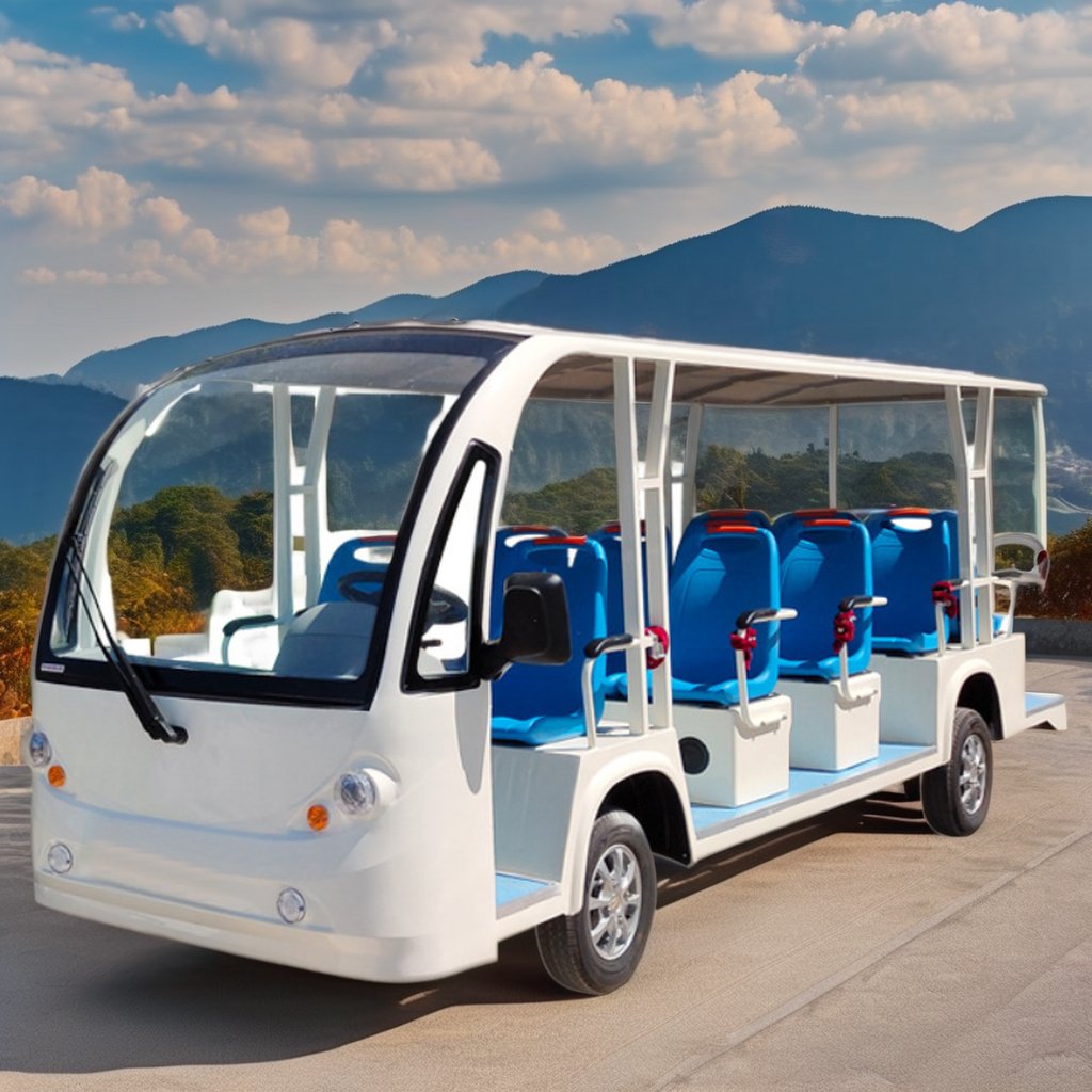 Cheap Price Tourism Open Type Electric Classical 12 Seat Sightseeing Car