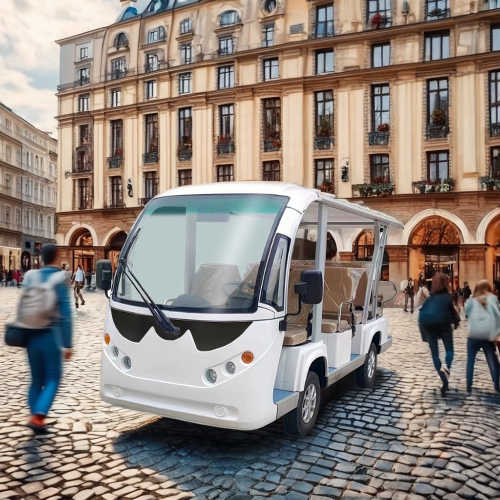 Cheap Price Tourism Open Type Electric Classical 12 Seat Sightseeing Car