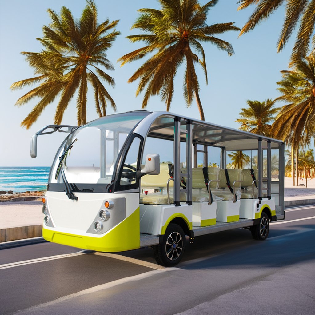 Cheap Price Tourism Open Type Electric Classical 12 Seat Sightseeing Car