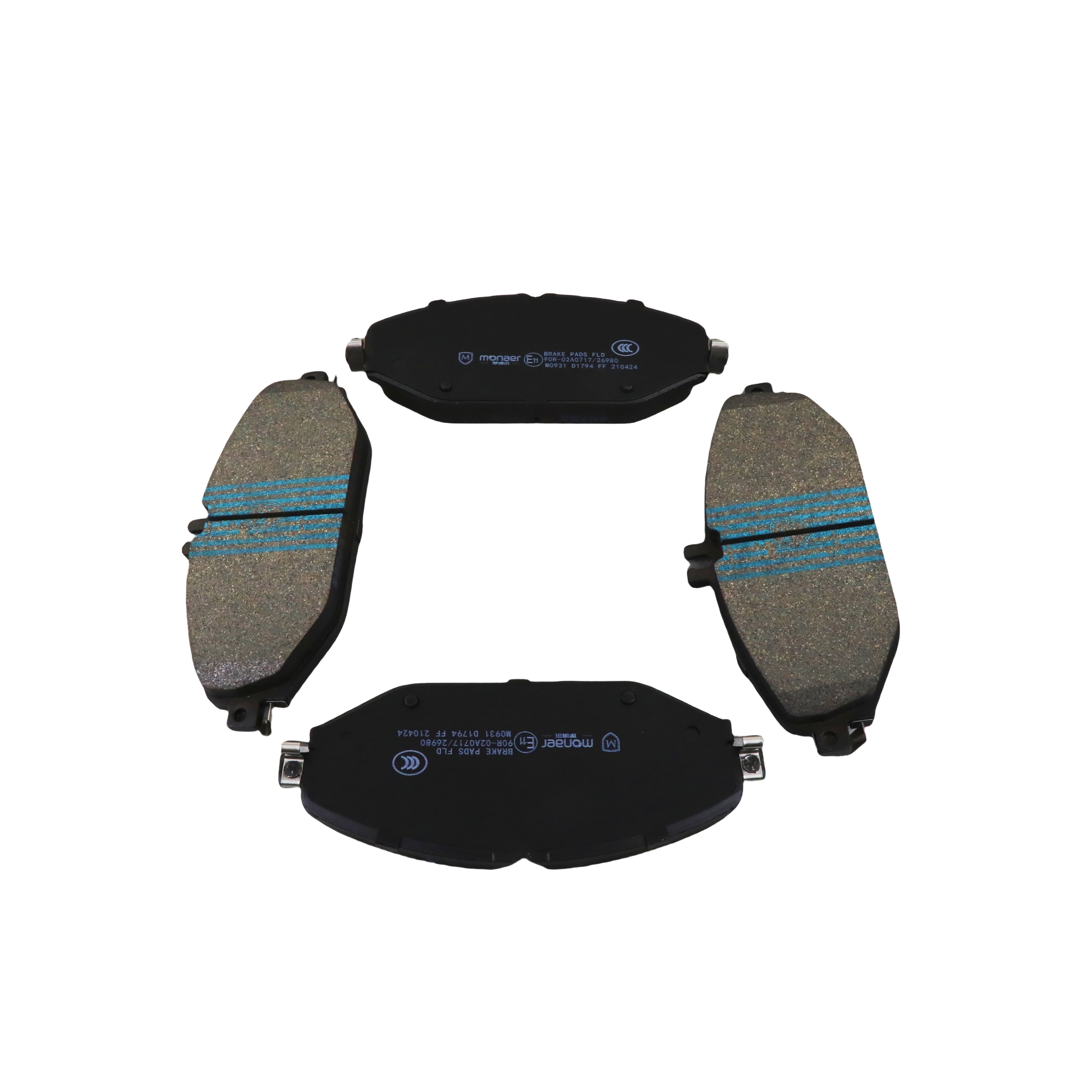 D1794 Monaer High End Ceramic Brake Pads Manufacturer Factory Price No Sound No Dust Factory Price