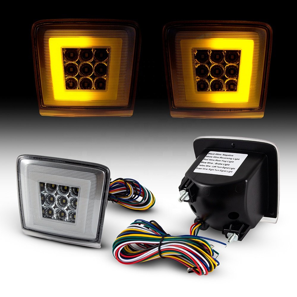 ZEAL LED Rear Fog Tail Reverse Light for Nissan 370Z /Juke Nismo Edition/ Sentra Nismo Red&White&Dynamic Amber Light