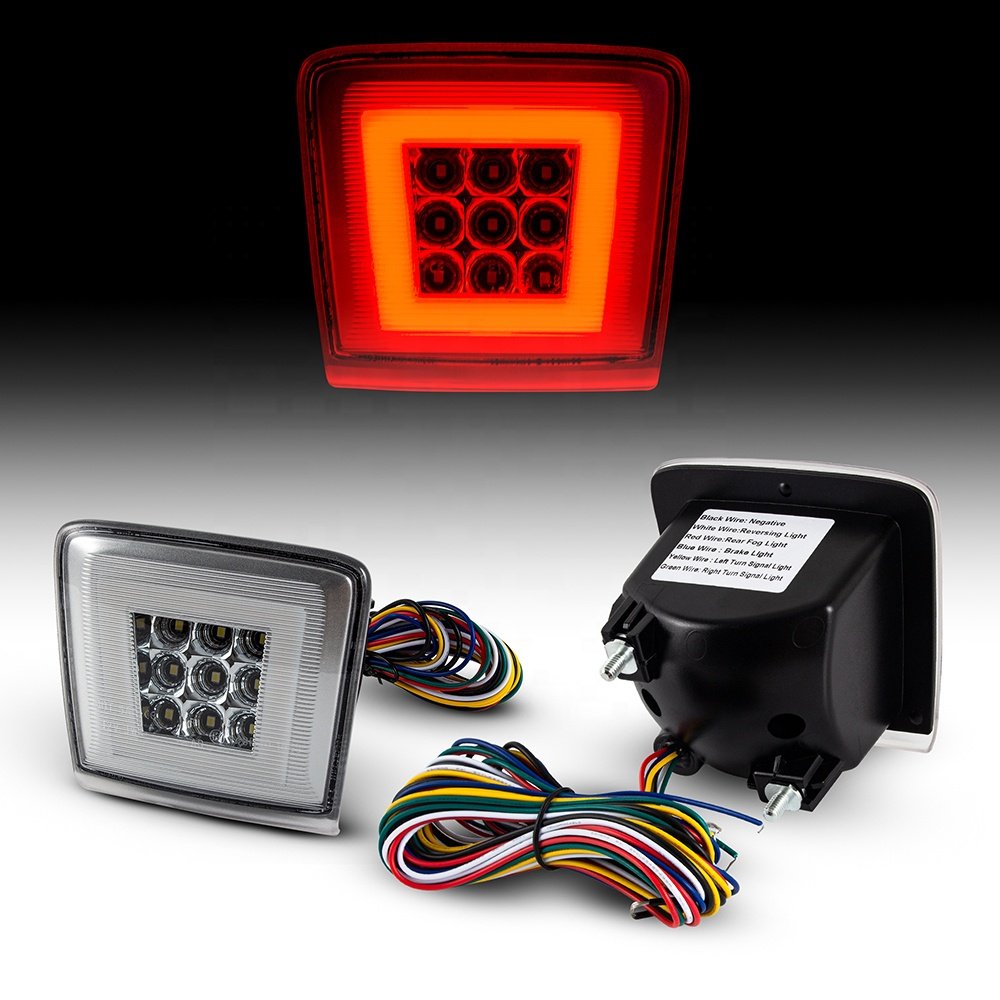 ZEAL LED Rear Fog Tail Reverse Light for Nissan 370Z /Juke Nismo Edition/ Sentra Nismo Red&White&Dynamic Amber Light