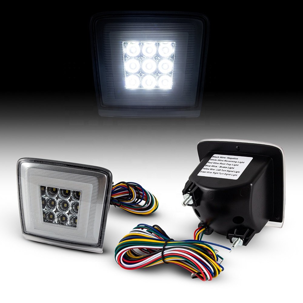 ZEAL LED Rear Fog Tail Reverse Light for Nissan 370Z /Juke Nismo Edition/ Sentra Nismo Red&White&Dynamic Amber Light