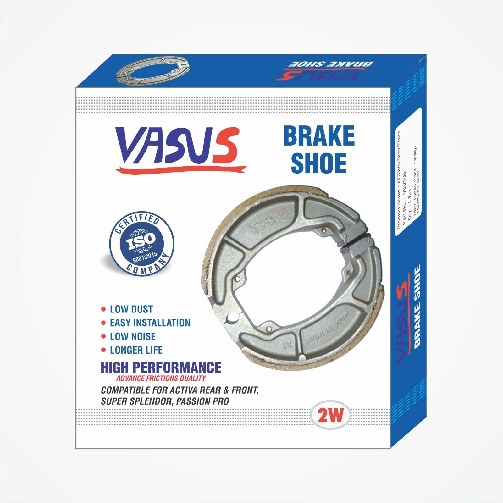 Factory Sale Professional BAJAJ PULSER 180/200(Rear) Black Lining Brake Shoe New Condition Motorcycle Brake System Hardware Part