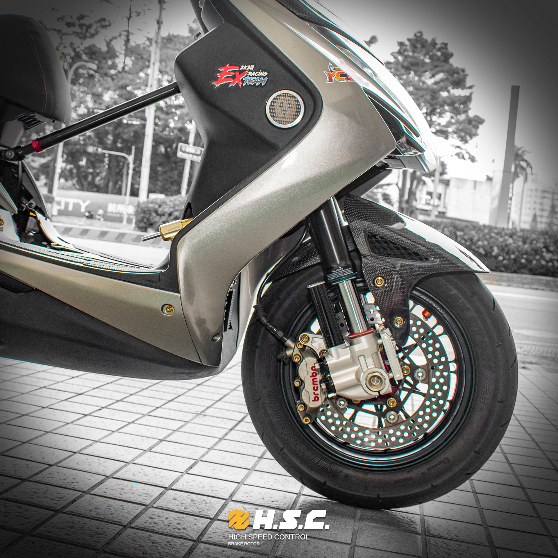 [Ready to Ship] Motorcycle 245MM Front Floating Brake Discs Rotors for AEON ES150