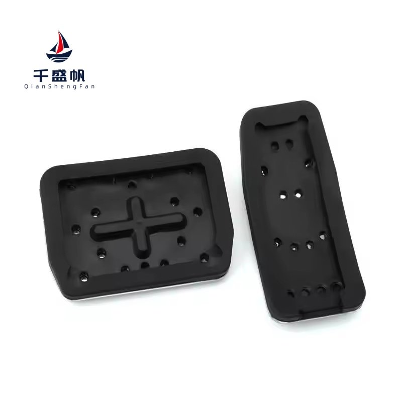 QSF at Auto Pedal Aluminium Alloy Accelerator Car Pad Rubber Brake Foot Pedal Pad for Tesla Model 3