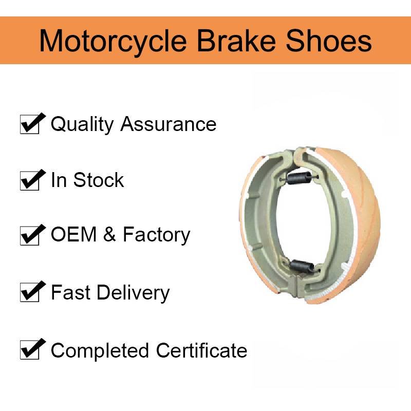 WY125 Motorcycle Parts Brake Shoe Drum Front Rear Brake Shoes