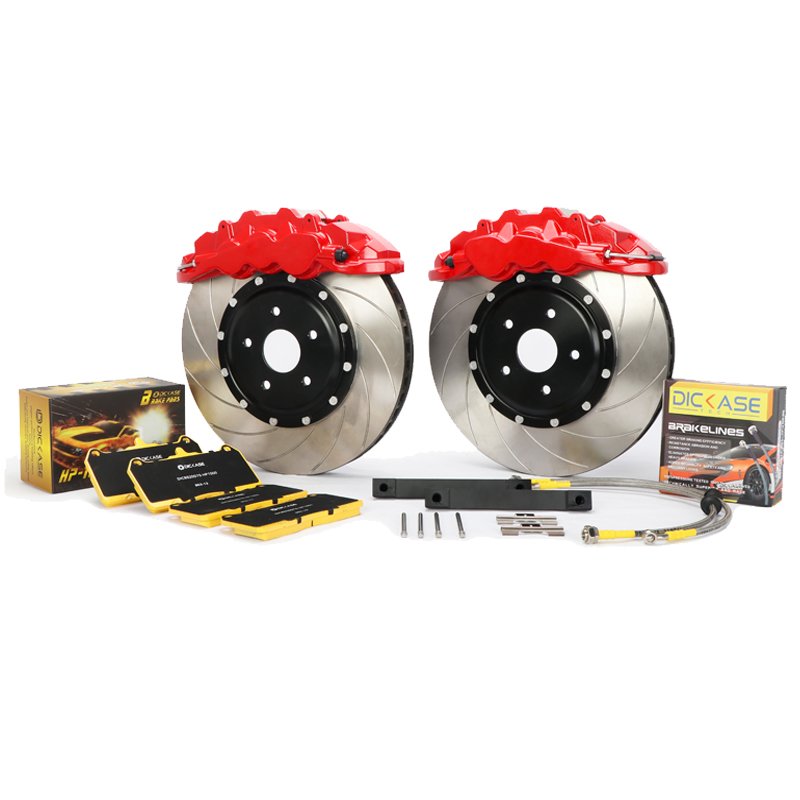 Top Quality 6 Pistons Big Brake Kits 8520 Brake Caliper Disc Rotors Slot Line Pads for bmw M3 M4 M5