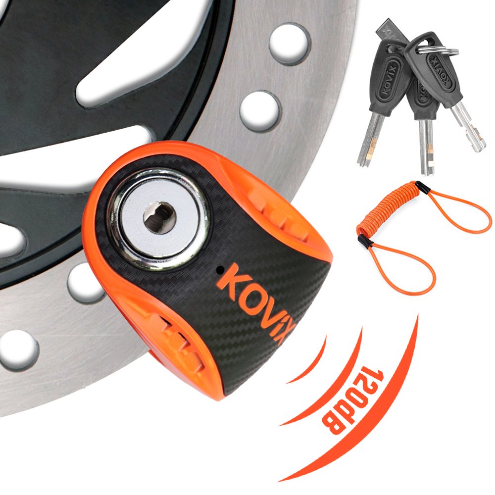 Anti-theft Security Alarm Disc Brake Lock Push-down Locking Mechanism Waterproof Bike Locks Motorcycle Disc Brake Lock