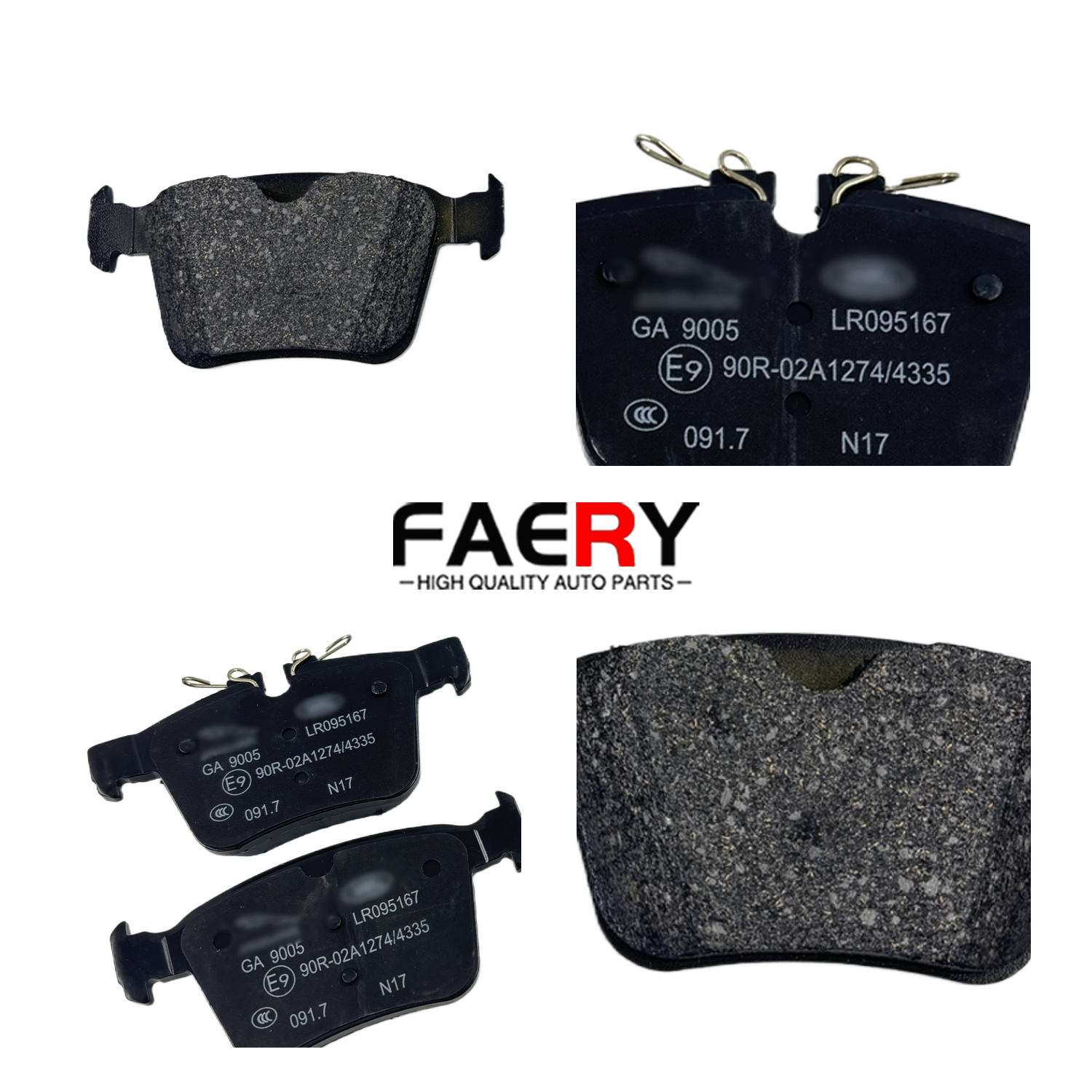 FAERY Auto Brake Systems New Arrival Brake Pad LR095295 LR160458 LR090707 for Range Rover Evoque Velar Discovery