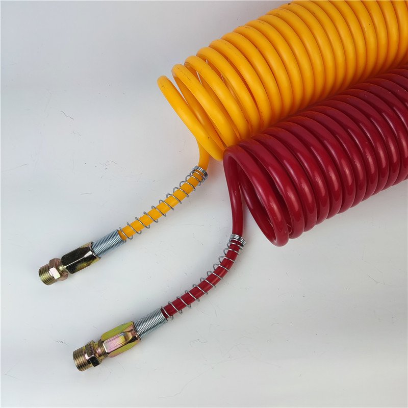 Auto Trailer Pneumatic Air Brake Coil Pa Pu Nylon Tube Spiral Hose Truck Air Hose