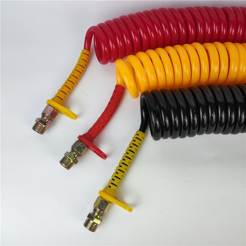 Auto Trailer Pneumatic Air Brake Coil Pa Pu Nylon Tube Spiral Hose Truck Air Hose
