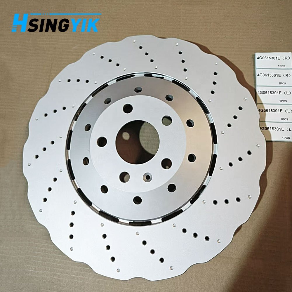 Hsingyik Front Brake Rotor for Audi RS6 RS7 390X36MM Wave Brake Discs 4G0615301AH 4G0615301E