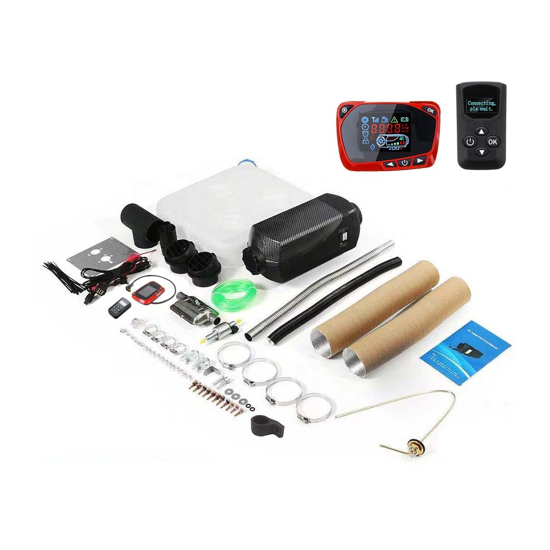 12V/24V 5Kw Lcd Thermostat 4-Key Remote Control Diesel Air Conditioning Parking Heater for Buses