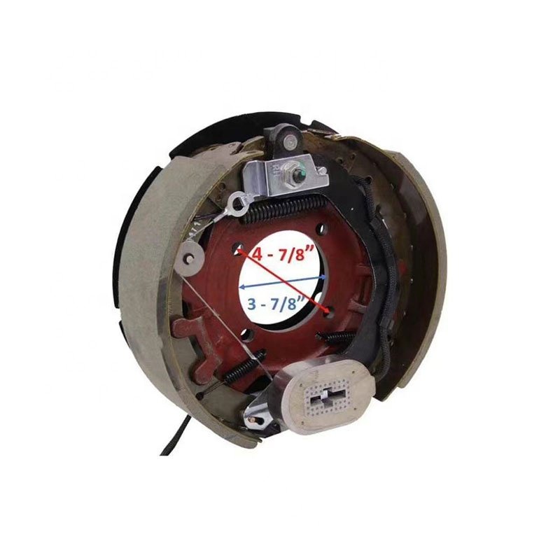 12-1/4" 8K lb Self Adjusting Electric Trailer Brake Kit with 4 Bolt Backing Plate