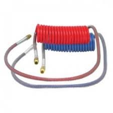 Truck Coiled Nylon Air Brake Hose Red/Blue Set SAE J844 Sprial air Hose