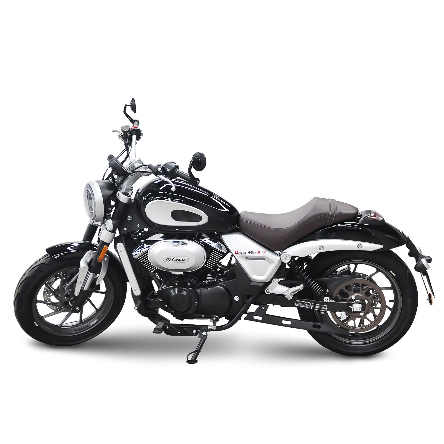 High Speed Engine Gasoline Motorcycle Factory V TYPE DOUBLE Cylinder,4 Stroke, 250CC 6 Speed Single Disc Brake