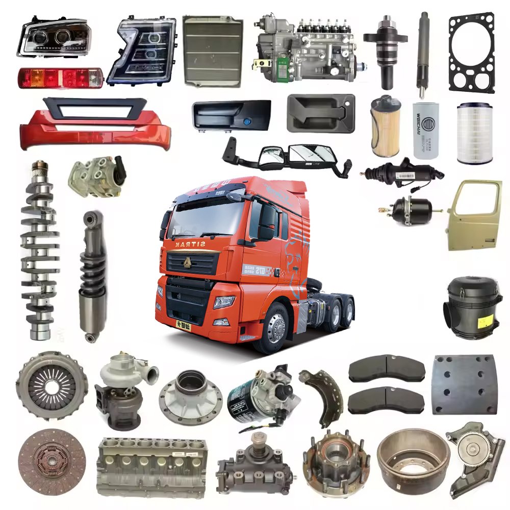 Heavy Duty Truck Filter Bull Bar Drain Valve Diesel Engine Assembly Balance Rod Bush Truck Brake Shoes