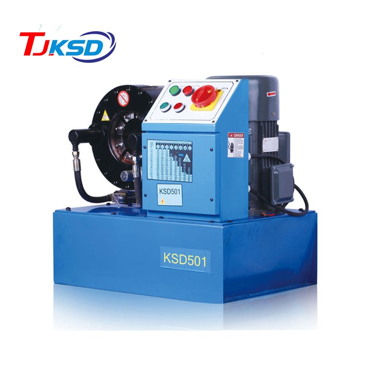 Low Price 1/4-2" 6-51mm 3KW P20 Hydraulic Hose Press Hydraulic Hose Crimping Machine for Repair Shop