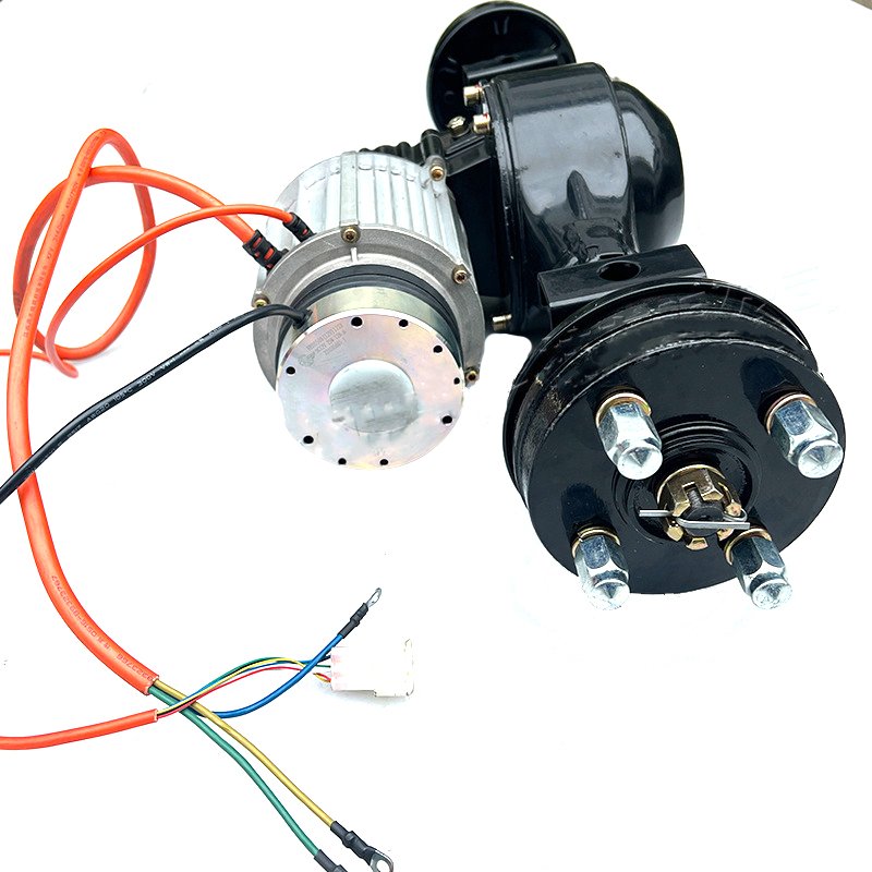 Small Power Electromagnetic Brake Motor Permanent Magnet Synchronous Low Power Drive Rear Axle Assembly