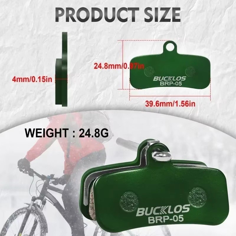 BUCKLOS Bike Disc Brake Pads for D03S D01S 4 Piston Brake Pad for BR-M8120 M7120 M8020 M820 Hydraulic Ceramic Bicycle Brake Pads